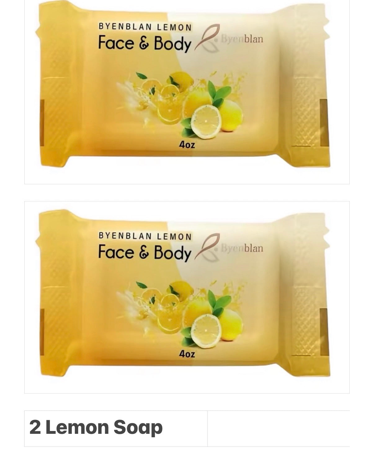 Lemon Soap Pack of 2